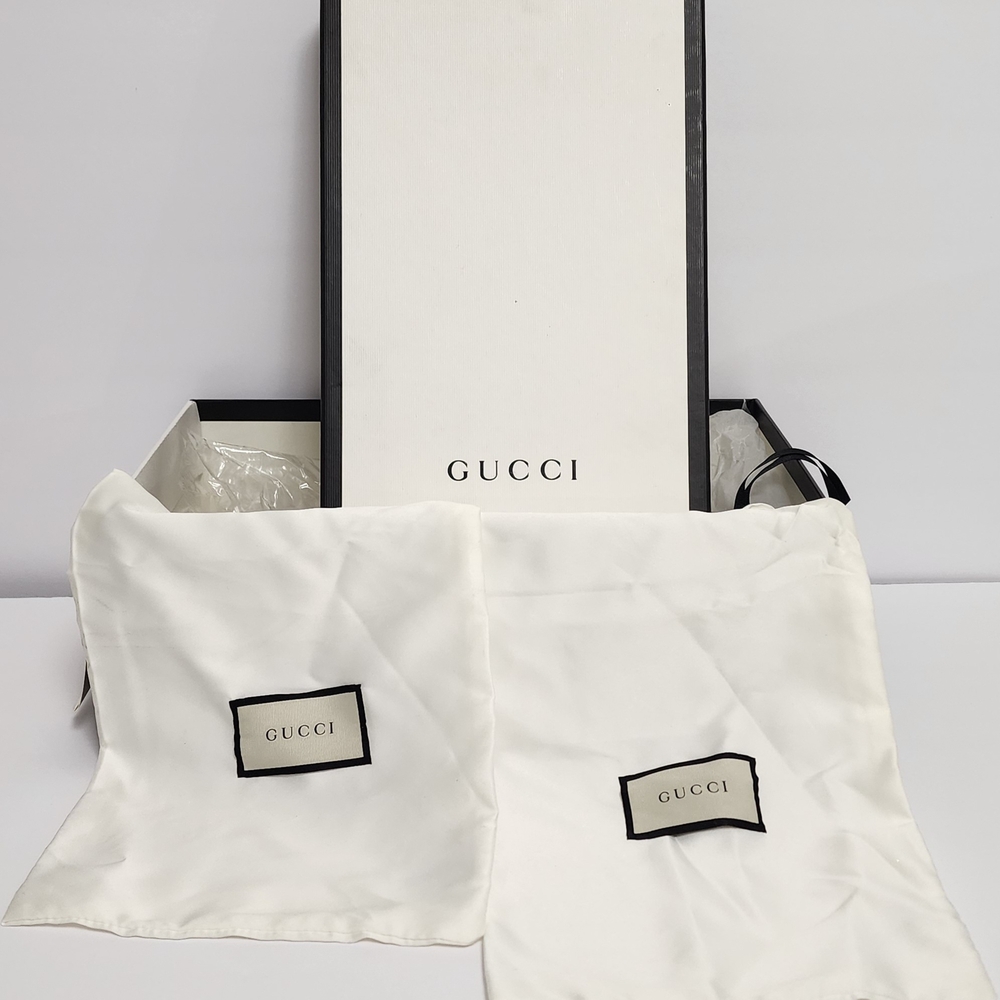 Gucci Monogram Sneakers with Red and Green Accents - Picture 8 of 8